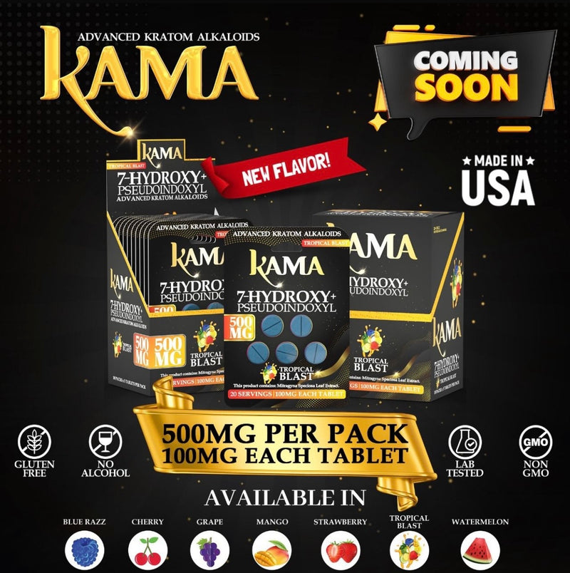 Kama 7 Hydroxy + Pseudo 5ct 500mg Tablets 10ct Display Box