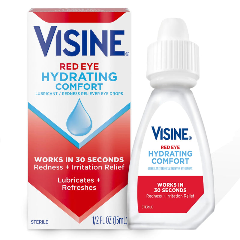 Visine Red Eye Hydrating Comfort Single 1pk 0.28oz 12ct Display Box