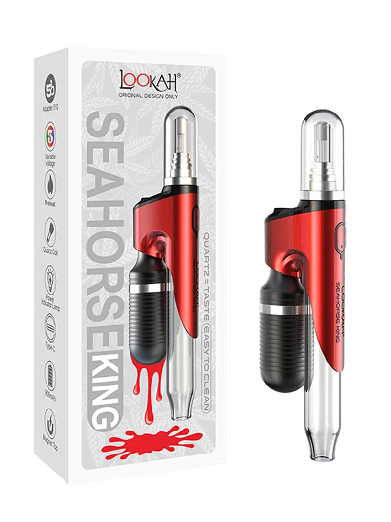 Lookah Seahorse King 950mAh VV Electric Nectar Collector Dab Pen Vaporizer 1ct - Premium  from O&Z WHOLESALE - Just $37.25! Shop now at O&Z WHOLESALE