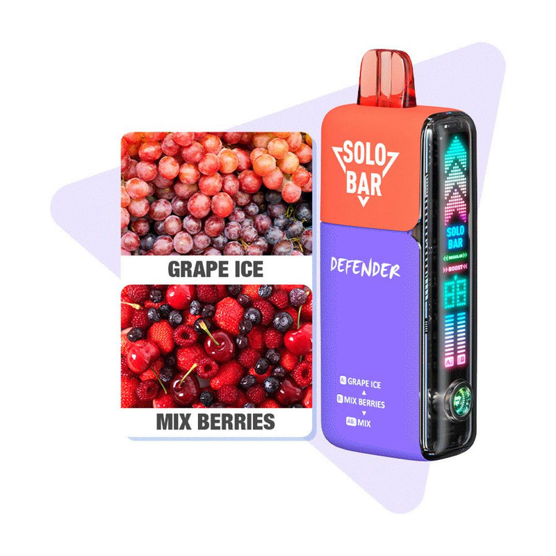 Solobar Defender 40,000 Puffs EN 50mg 5ct Disposable Vape