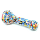 Clear Glass Confetti 5’’ Large Hand Pipe 1ct LP-056