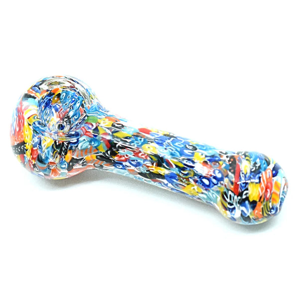 Clear Glass Confetti 5’’ Large Hand Pipe 1ct LP-056 #10660