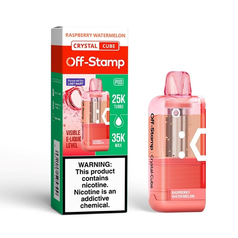 Off-Stamp X-Cube Crystal 35,000 Puffs Pods 19ml 50m Nic 5ct Display Box
