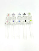 Aleaf 6” Glass Peanut Dab Straw Tube Straw Nectar Collector 1ct