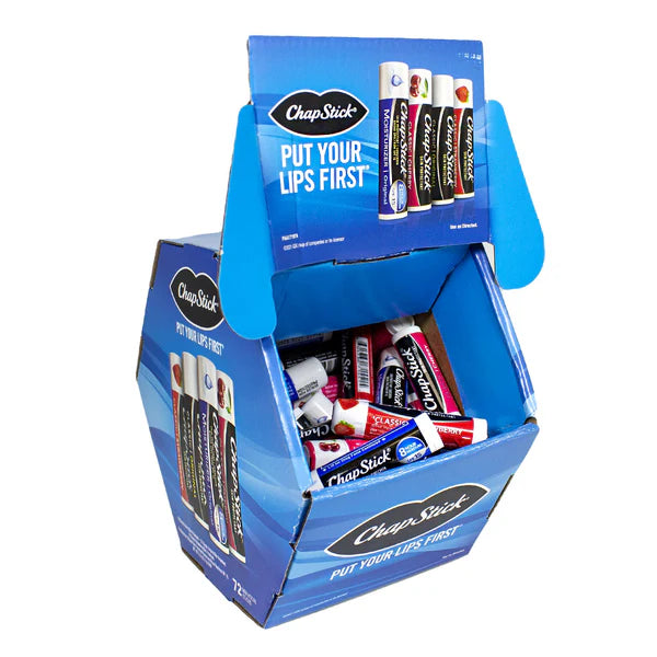 Chapstick Mixed Fishbowl 72ct Display Box