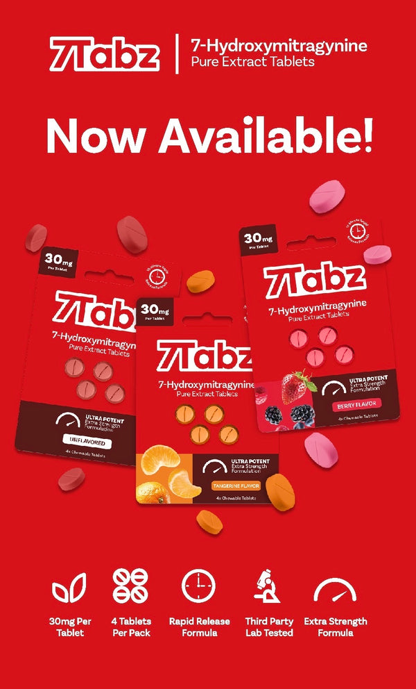 7Tabz - 7Hydroxy Supplements 4pk Chewing tablet 30mg 10ct Display Box - Premium  from Y&M WHOLESALE - Just $150! Shop now at Y&M WHOLESALE