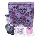 Skull Essential Water Pipe With Grinder & container 6pcs Kit 1ct Display Box