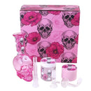 Skull Essential Water Pipe With Grinder & container 6pcs Kit 1ct Display Box