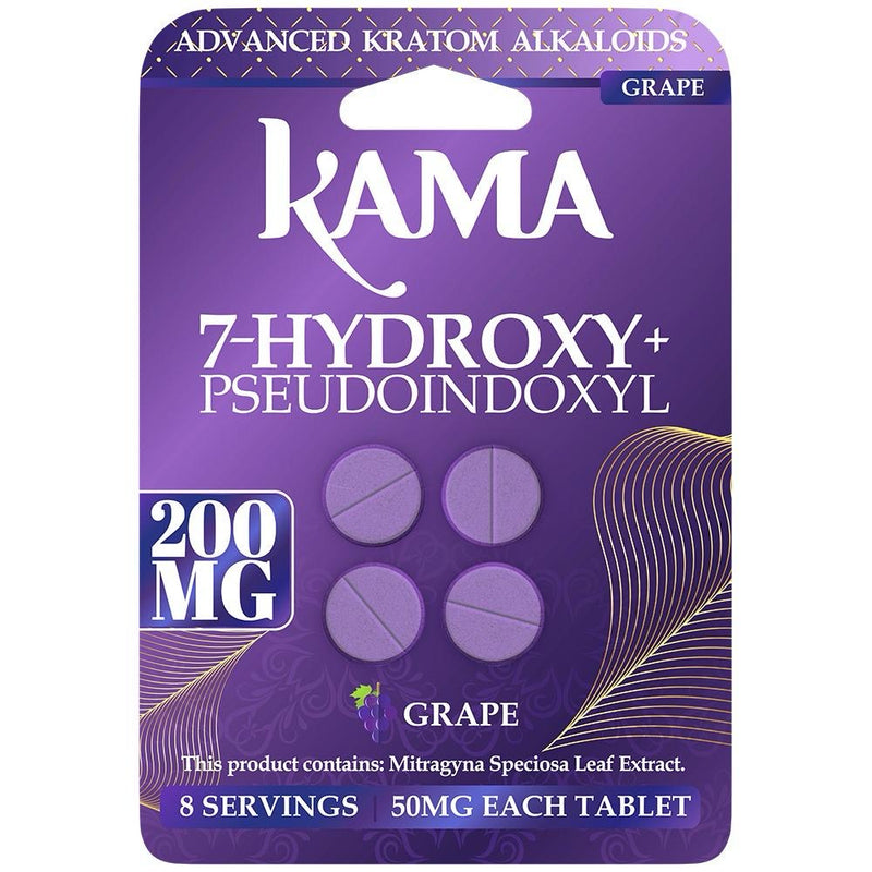 Kama 7 Hydroxy + Pseudoindoxyl 50mg 4ct Tablets 10ct Display Box - Premium  from Y&M WHOLESALE - Just $170! Shop now at O&Z WHOLESALE