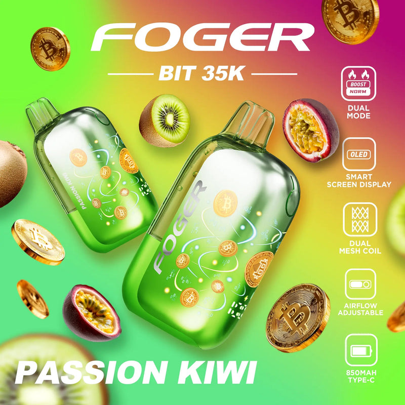 Foger Bit 35,000 Puffs 5% Nic Disposable Vape 5ct Display Box