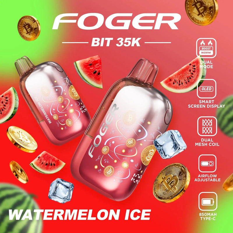 Foger Bit 35,000 Puffs 5% Nic Disposable Vape 5ct Display Box