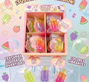 Ice Cream Squeeze Toys Keychain 24ct Display Box