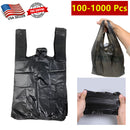 Sunrise Black T-Shirt Carry-Out Bags Small Size 8.5”X5.5”X15” 1000ct Display Box