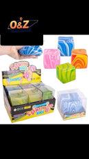 Squeeze Ball Marbel Cubes 2 Edition 12ct Display Box