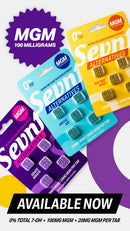 Sevn Alternatives MGM 100mg MGM / 20mg MGM 5pk Chewing Tablets 5ct Display Box
