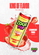 Zour Pop Light THC 30mg Drinks 4pk Cans 1ct Display Box