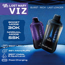 Lost Mary | VIZ 55,000 Puffs | 16.7mL | 50mg Nic | Disposable Vape | 5ct Display Box