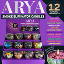 ARYA Odor Eliminator Candle 8oz Assorted Flavors 12ct Display Box