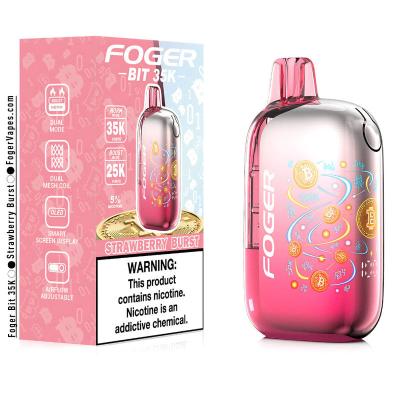 Foger Bit 35,000 Puffs 5% Nic Disposable Vape 5ct Display Box