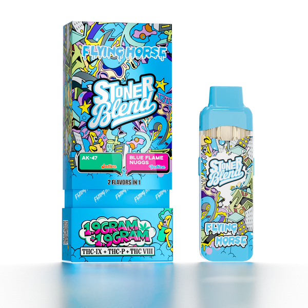 Flying Horse 3.8g Stoner Blend 2 IN 1 THC-IX + THC-P + THC-VIII Disposable Vape 5ct Box