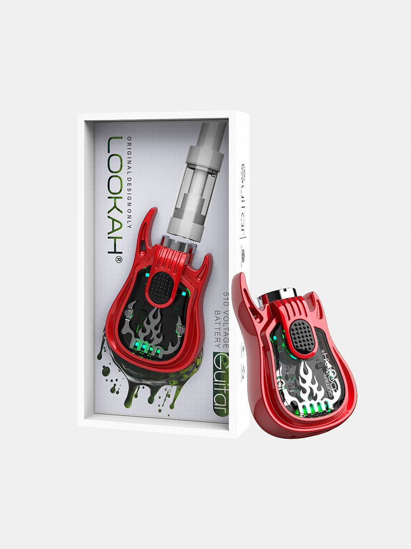 Lookah Guitar 350mAh VV 510 Cartridge Preheat Vape Battery 1ct - Premium  from O&Z WHOLESALE - Just $16.50! Shop now at O&Z WHOLESALE