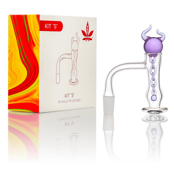 Aleaf Kit “S” Curved Banger With Dish Satan’s Carb Cap 14M/90D 1ct Box #ALD1029
