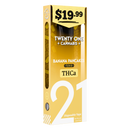 Twenty One Cannabis Pre-Priced $19.99 2g THC-A Disposable Vape 6ct Display Box