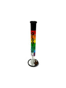 16” Aleaf Black Rim Glycerin Rainbow Colors Water Pipe 1ct