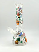7’’ Mix Mini Beaker Water Glass Pipe Fruit Design 1ct