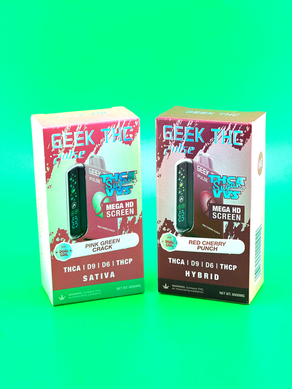 Geek THC Pulse 6g THC-A Sugar VVS & THC-A+D9+D6+THC-P 5ct Box - Premium  from H&S WHOLESALE - Just $75! Shop now at Y&M WHOLESALE