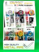 High Quality Metal Pipe With Screen & Grinder 24ct