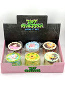 Tuff Shredder Cake Shape 4pc Grinder 6ct Box mixed