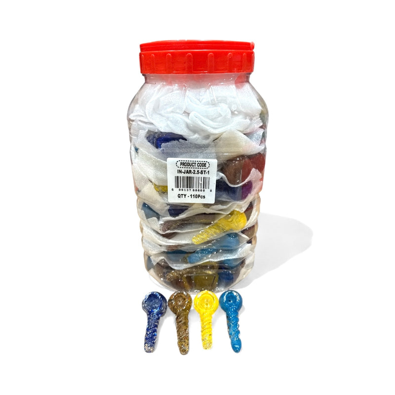 2.5” Glass Hand Pipe Different Designs