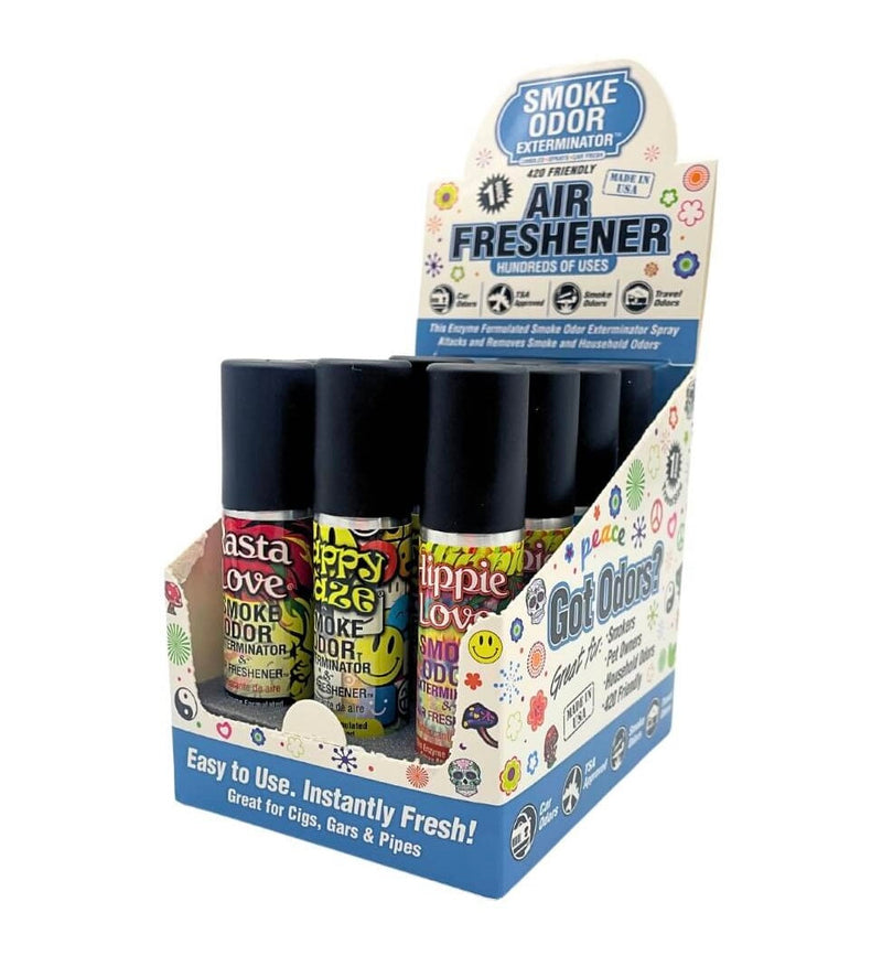 Smoke Odor Spray 1oz Mixed Flavors 12ct Display Box - Premium  from H&S WHOLESALE - Just $30! Shop now at Y&M WHOLESALE