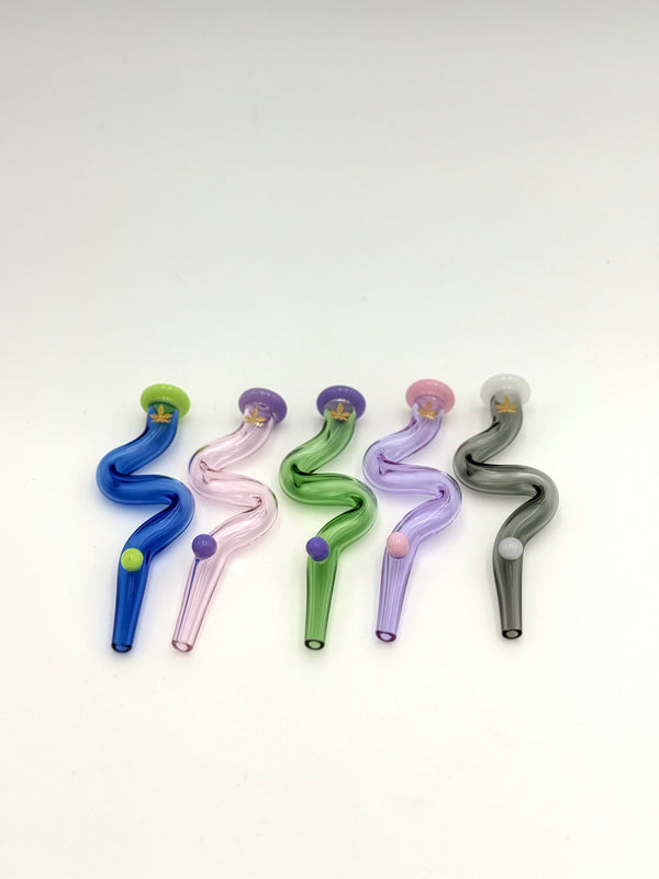 Aleaf Glass Dab Straw Slime 1ct #ALNC5034 - Premium  from O&Z WHOLESALE - Just $5.99! Shop now at O&Z WHOLESALE