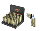 Clickit Double Torch Lighter Flame Bullet Style Refillable Lighter 25ct GH-10865 ￼