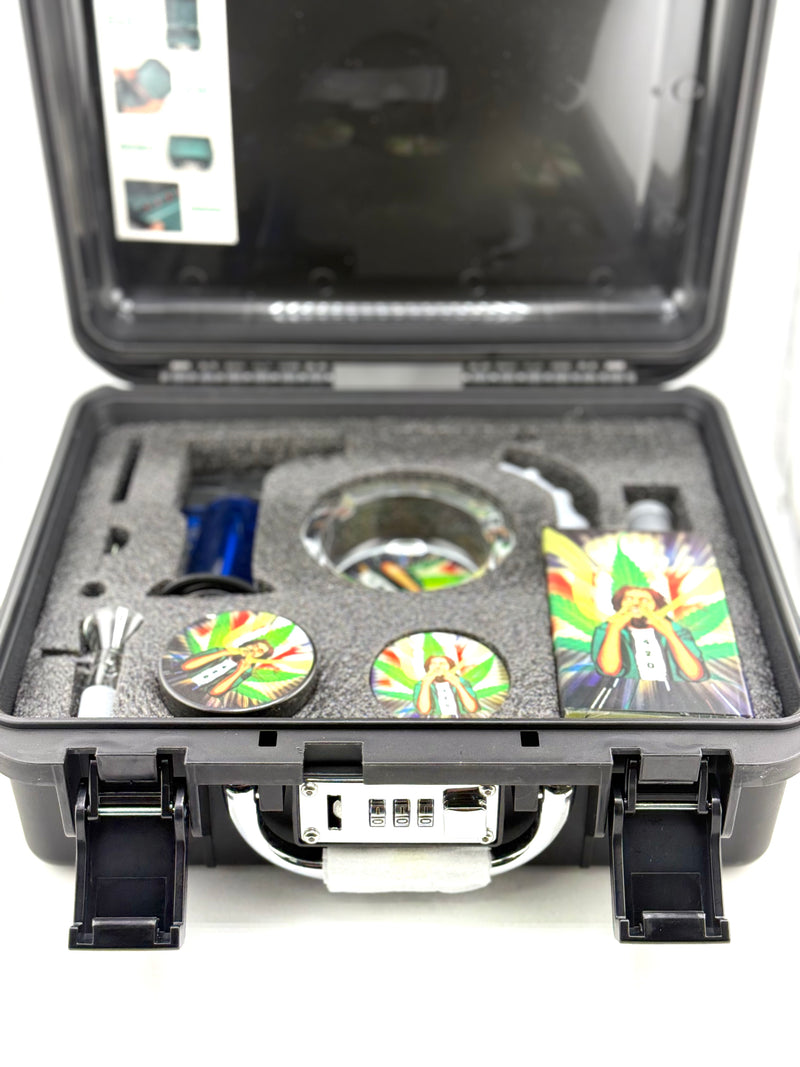 Juice Bong + Torch Lighter Smoking Set 7pc (Lockable Suitcase) 1ct Case - Premium  from H&S WHOLESALE - Just $20! Shop now at Y&M WHOLESALE