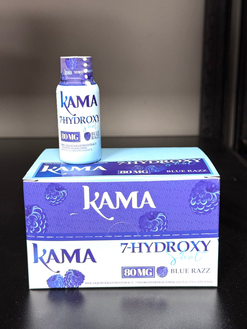 Kama 7 Hydroxymitragynine Shots 80mg 12ct Display Box - Premium  from Y&M WHOLESALE - Just $130! Shop now at Y&M WHOLESALE