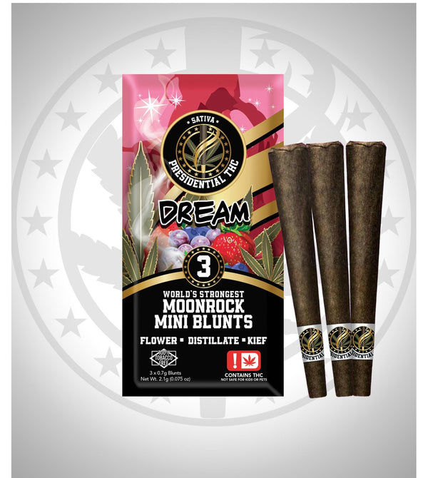 Presidential THC Moonrock & Liquid Diamonds - 3ct Mini Blunts 10ct Display Box - Premium  from Y&M WHOLESALE - Just $110! Shop now at Y&M WHOLESALE