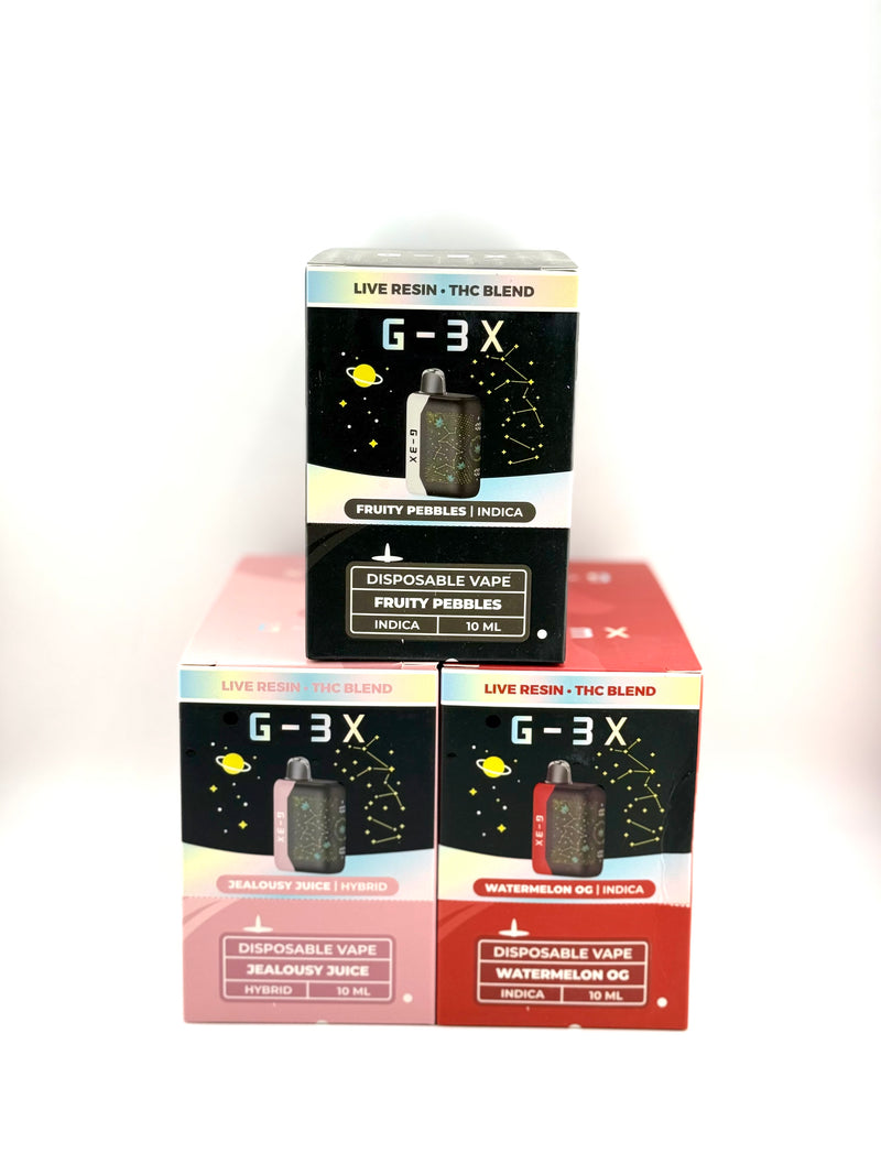 G3-X Live Resin - THC Blend 10ML 5ct Box Disposable Vape - Premium  from H&S WHOLESALE - Just $87.50! Shop now at H&S WHOLESALE
