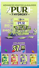 7 Pure 7-Hydroxy 80mg 1pk Single Tablets Pre-Priced $7.99 30ct Display Box