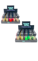 Taz Torches Transparent With LED Light Triple Torch 25ct Display Box