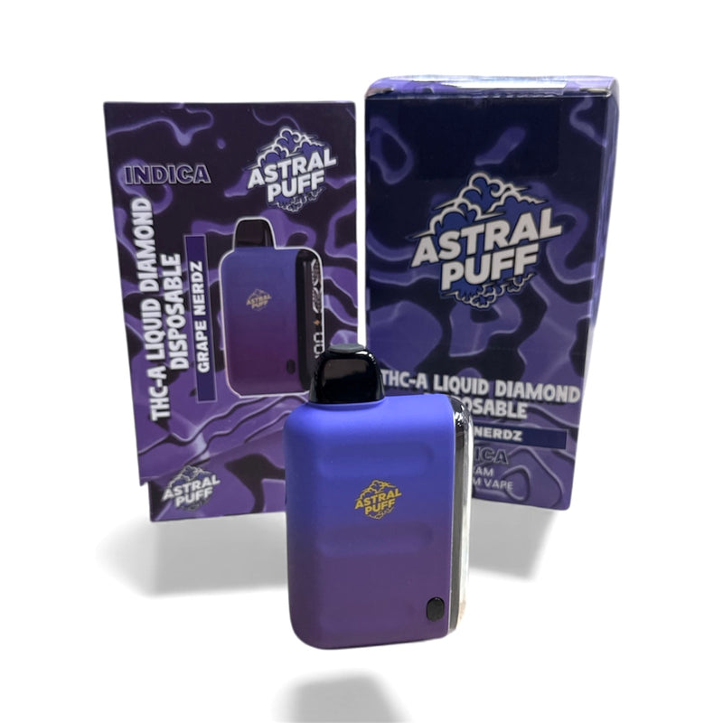 Astral Puff THC-A 3g Liquid Diamond Disposable Vape 5ct Display box