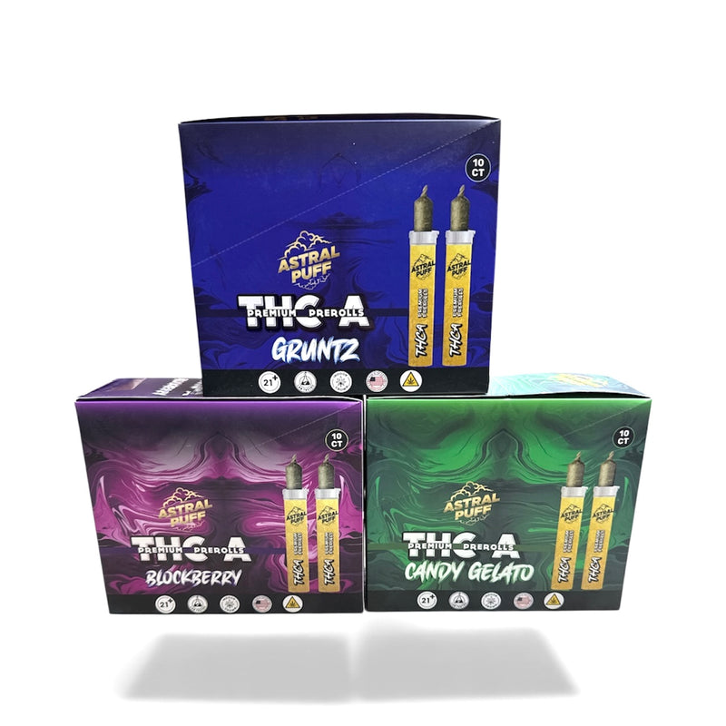 Astral Puff THC-A 2pk 3g Premium Prerolls 10ct Display Box