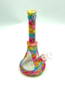 10’’ Silicone Straight Beaker Water Pipe 1ct SWP-43 Assorted Colors