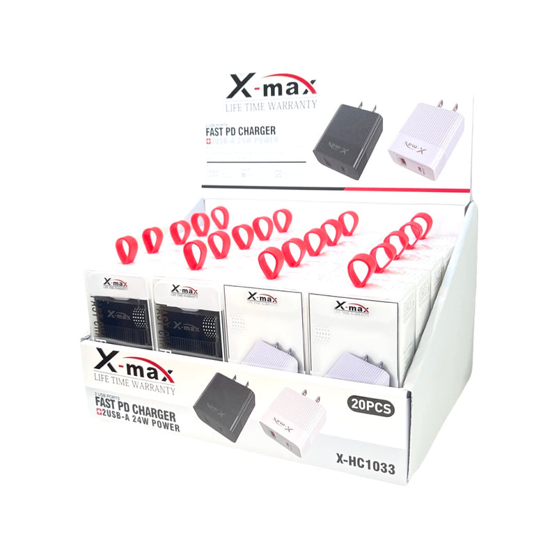 X-Max Chargers 20ct Display Box - Premium  from Y&M WHOLESALE - Just $38.50! Shop now at Y&M WHOLESALE
