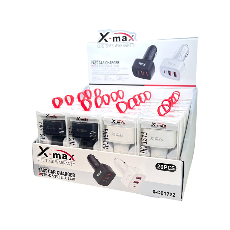 X-Max Chargers 20ct Display Box - Premium  from Y&M WHOLESALE - Just $38.50! Shop now at Y&M WHOLESALE