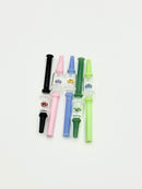 6” Color Tube Mushroom Honey Straw (5pcs