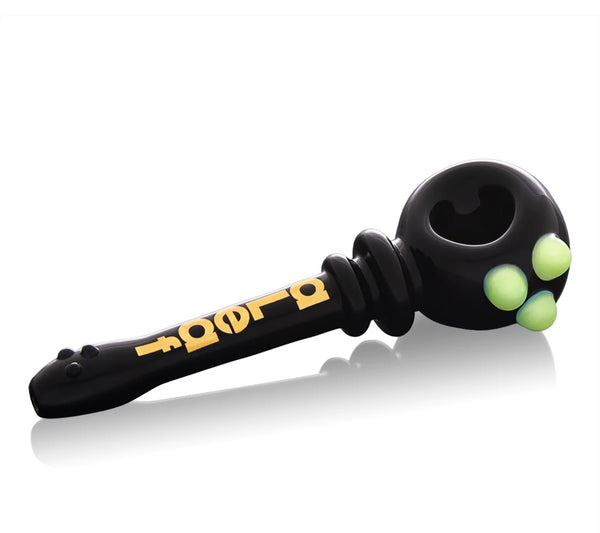 ALeaf® 4’’ Triple Slime Dotted Spoon Hand Glass Pipe 1ct #ALHP5035 - Premium  from H&S WHOLESALE - Just $10! Shop now at O&Z WHOLESALE