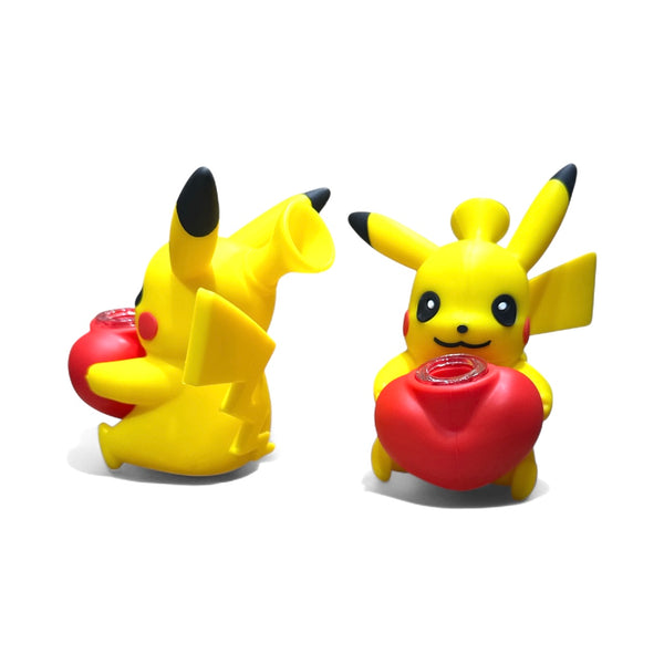Silicone Yellow Pikachu With Heart Bowl 1ct #AL5078 ￼